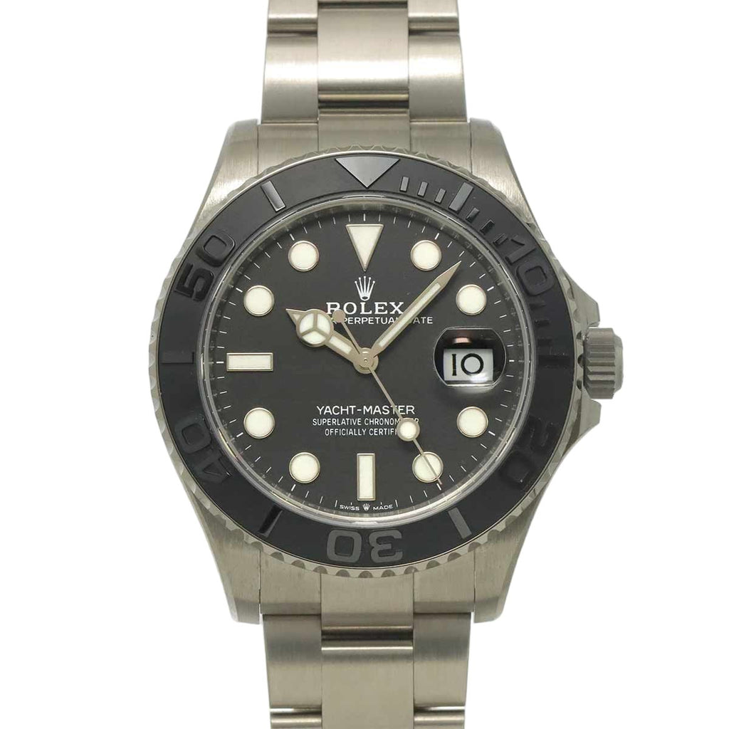 Rolex Star 42 Titanium Random Roulette Watch Date Black Automatic Winding Yacht