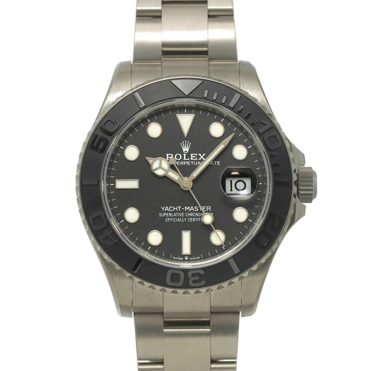 Rolex Star 42 Titanium Random Roulette Watch Date Black Automatic Winding Yacht