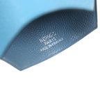 Hermes Large Clochette Leather Martin Margiela Era Key Ring Necklace Blue Jean — view 6
