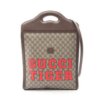 Gucci Tote Bag GG Supreme Beige Leather