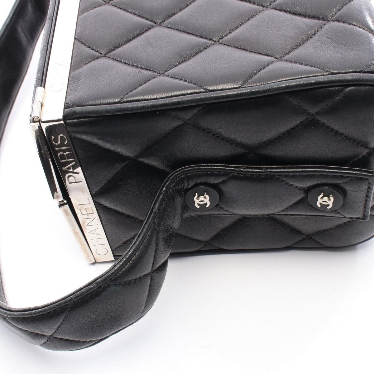 Chanel Handbag Quilted Black Lambskin — view 6