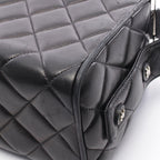 Chanel Handbag Quilted Black Lambskin — view 7