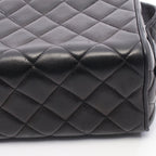 Chanel Handbag Quilted Black Lambskin — view 8