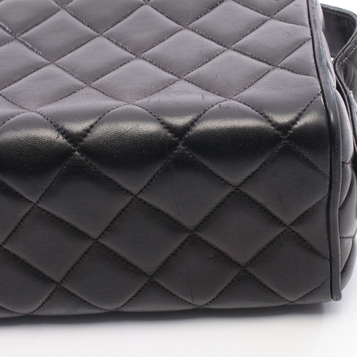 Chanel Handbag Quilted Black Lambskin — view 8