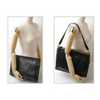 Celine Shoulder Bag Clutch Lambskin Large Trio Black Silver 2-Way — view 2