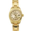 Rolex Datejust Number Watch Champagne Gold 18k Yellow Automatic Winding