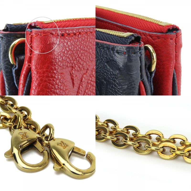Louis Vuitton Shoulder Bag Pochette Double Zip Monogram Empreinte Marine — view 7