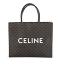 Celine Horizontal Cabas Black Triomphe Canvas