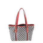 Gucci GG Canvas Sherry Charm Leather Tote Shoulder