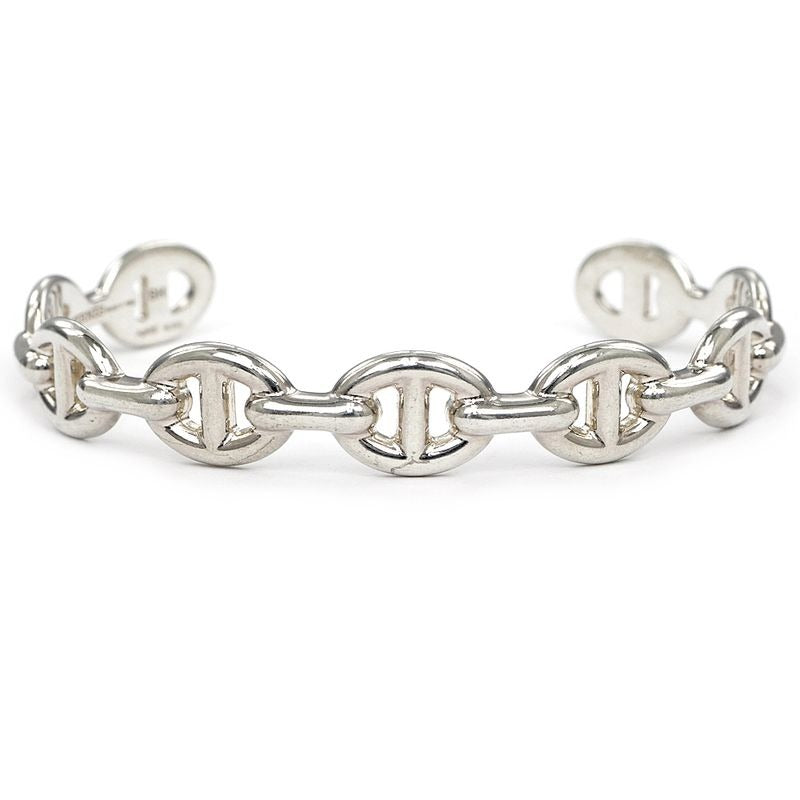 Hermes Bracelet Chaine D'ancre Anchene Bangle SH AG 925 SV Silver