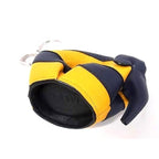 Loewe Coin Case Animal Collection Navy Yellow Leather Elephant Silver — view 3