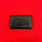 Gucci G Logo Plate Leather Trifold Key Case Holder
