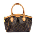 Louis Vuitton Tivoli PM Monogram Leather Brown Light Handbag Gold