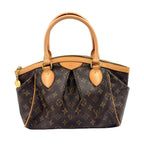 Louis Vuitton Tivoli PM Monogram Leather Brown Light Handbag Gold