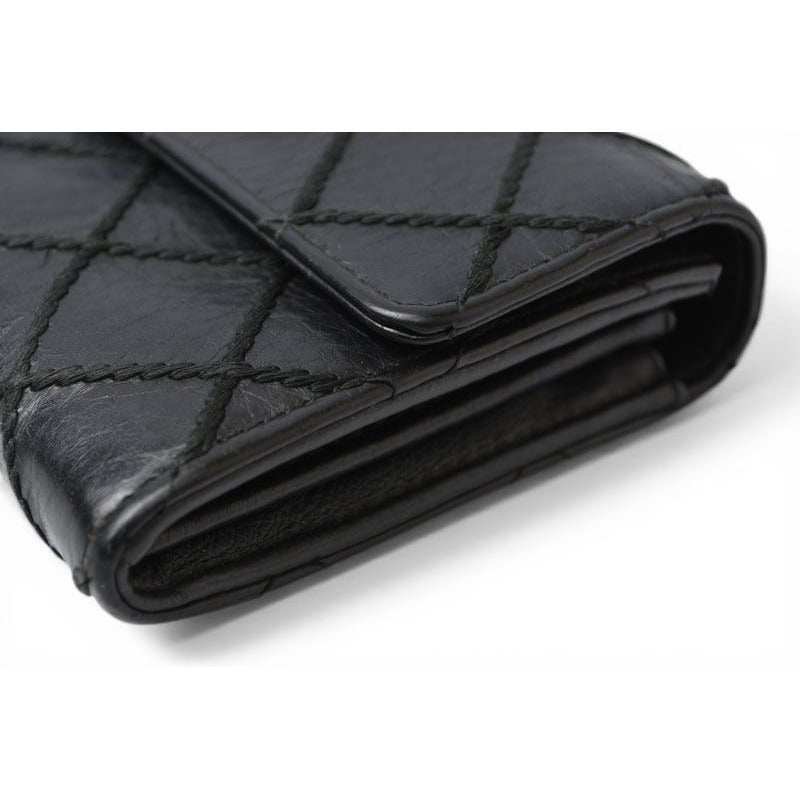 Chanel Wallet Bifold Wild Stitch Black — view 4
