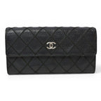 Chanel Wallet Bifold Wild Stitch Black