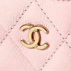 Chanel Coin Case Classic Zip Purse Pastel Pink — view 7