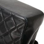 Chanel Quilted Handbag Top Handle Black Lambskin — view 6