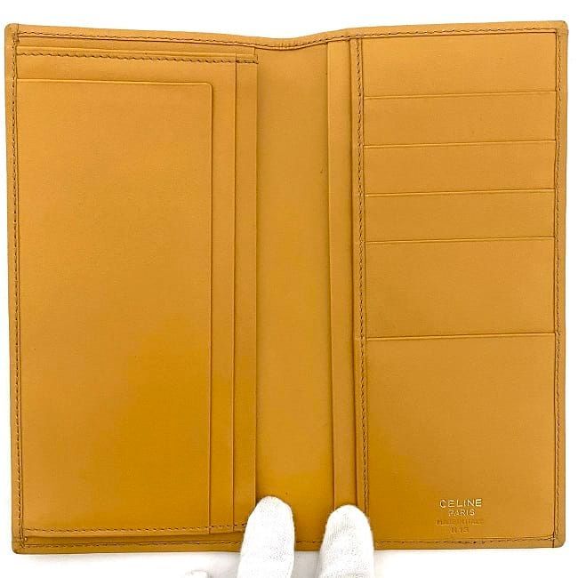 Celine Bifold Long Wallet Brown Beige Macadam — view 7