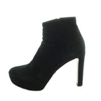 Prada Short Boots High Heel Platform Suede 36 Black