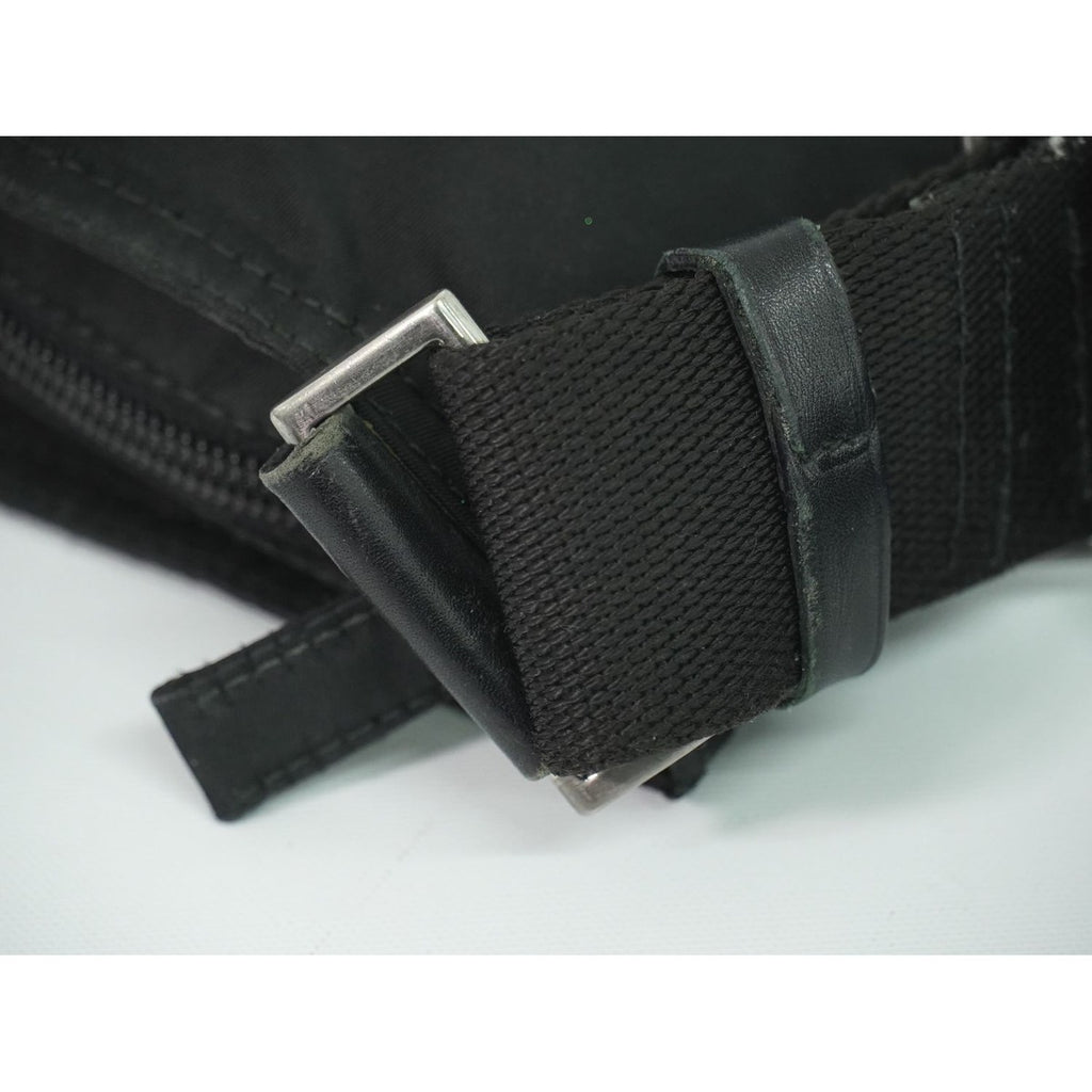 Prada Nylon Shoulder Bag Pochette Black — view 6