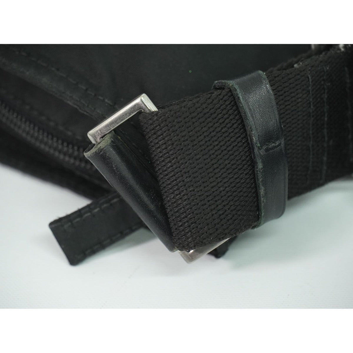 Prada Nylon Shoulder Bag Pochette Black — view 6