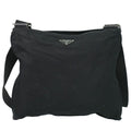 Prada Nylon Shoulder Bag Pochette Black