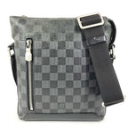 Louis Vuitton Shoulder Bag Discovery Messenger Damier Infini Leather Onyx Black