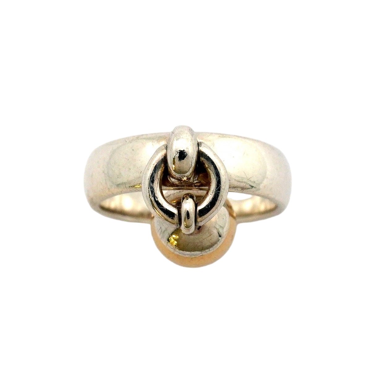 Tiffany & Co Ring Door Knock 18k Yellow Gold 925 Sterling Silver — view 2