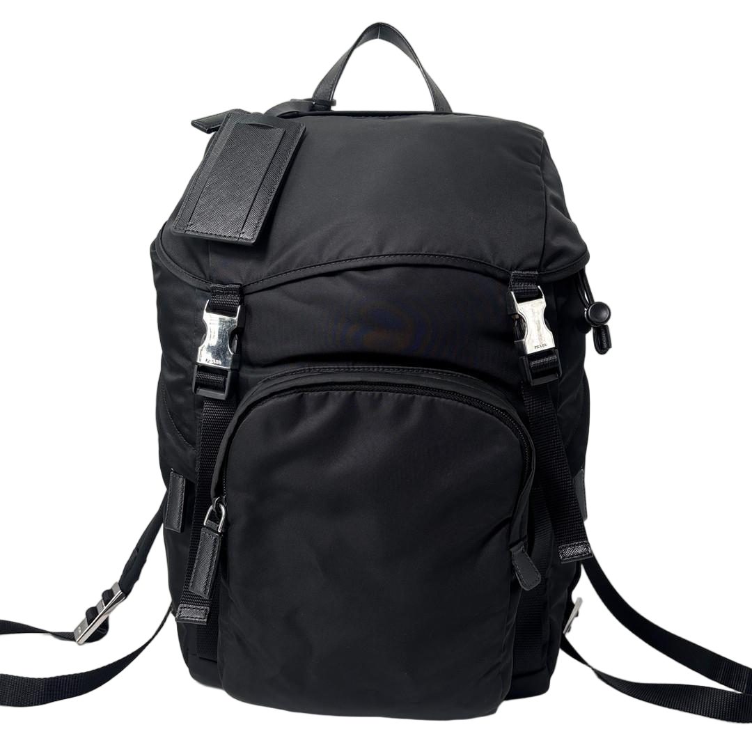 Prada Tessuto Nylon Backpack Black