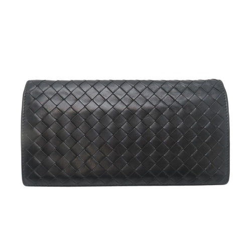 Bottega Veneta Long Wallet Leather Black