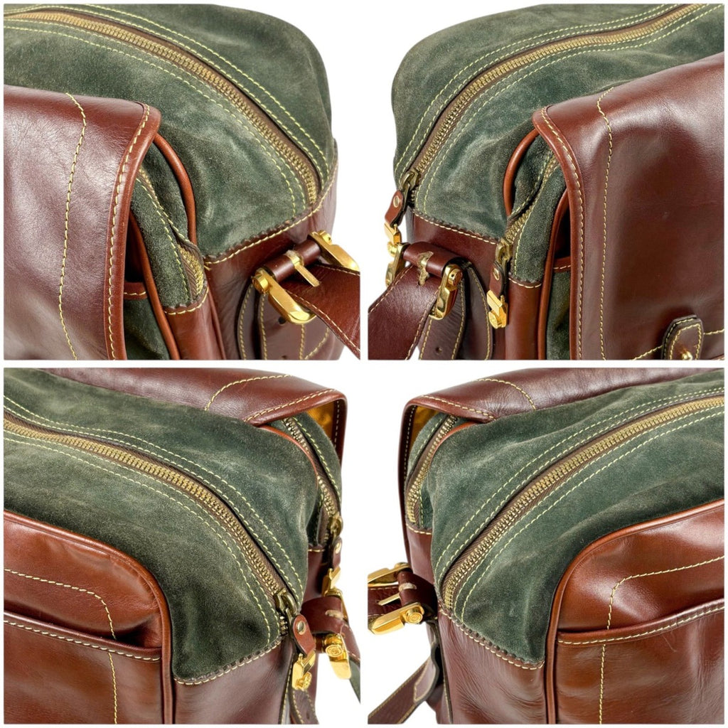 Loewe Large Capacity Shoulder Bag Anagram Logo Suede Leather — view 8