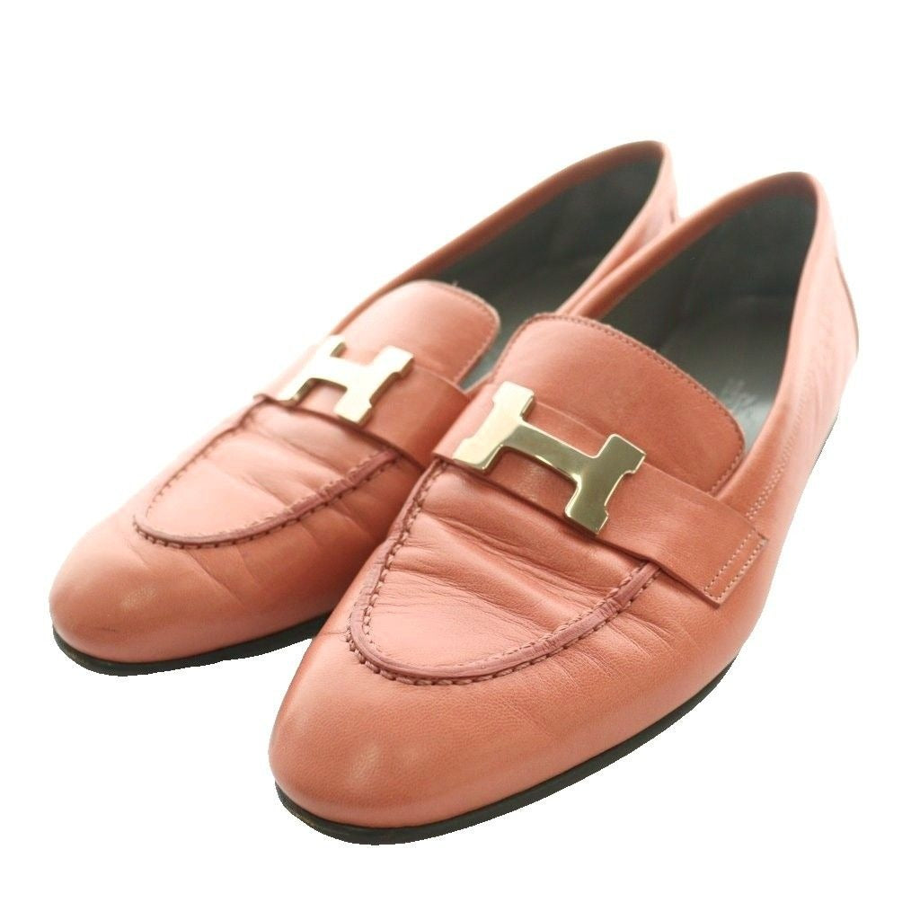 Hermes Moccasins Paris Constance Loafers 36 Pink SS OS