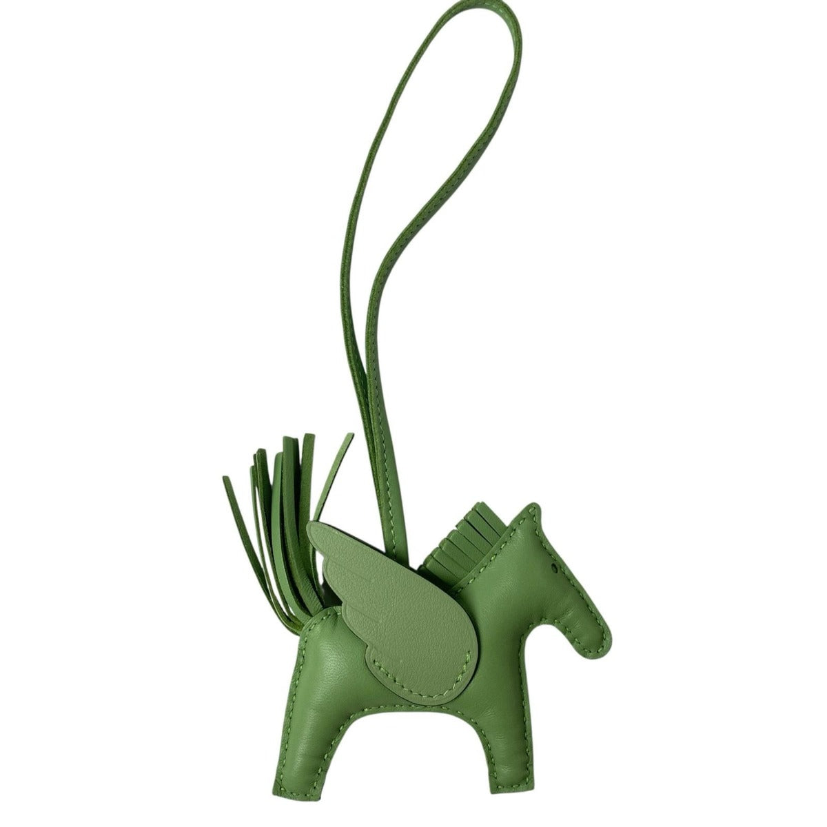 Hermes Rodeo Pegasus Vert Cricket Key Holder Veil — view 2