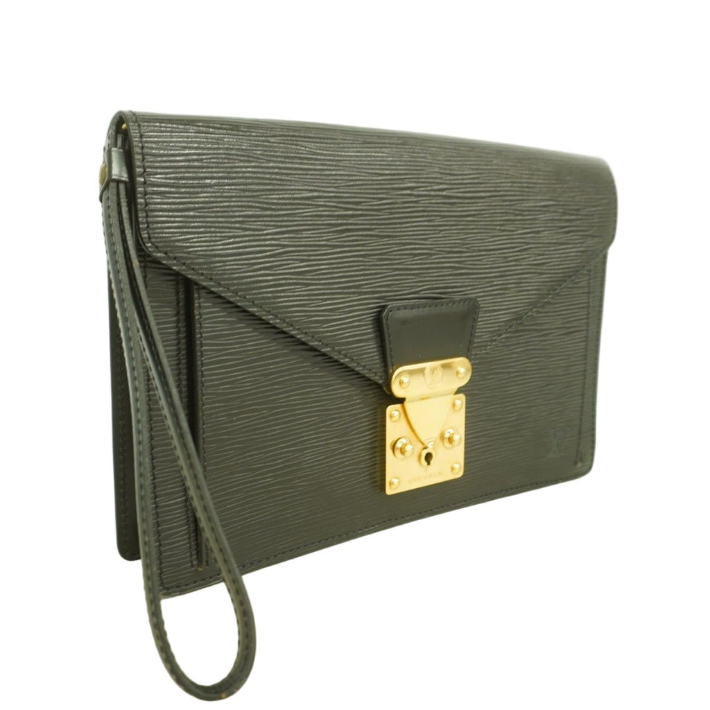 Louis Vuitton Clutch Epi Pochette Series Dragonne Noir — view 2