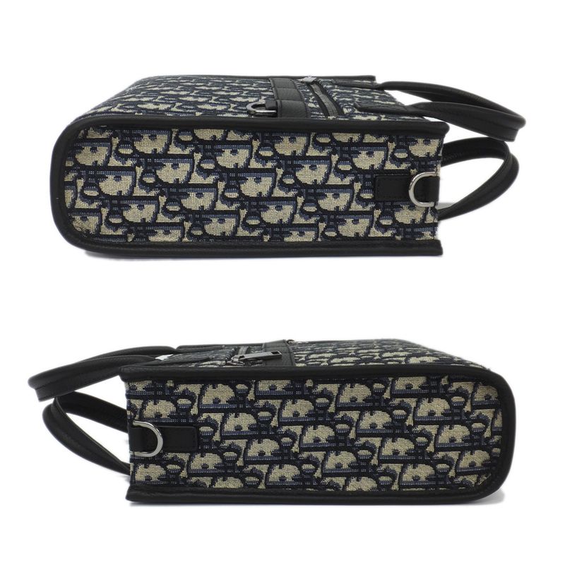 Dior Safari North South Oblique Jacquard Silver Hardware Hand — view 4