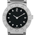 Bvlgari Diamond Watch SS Quartz Black