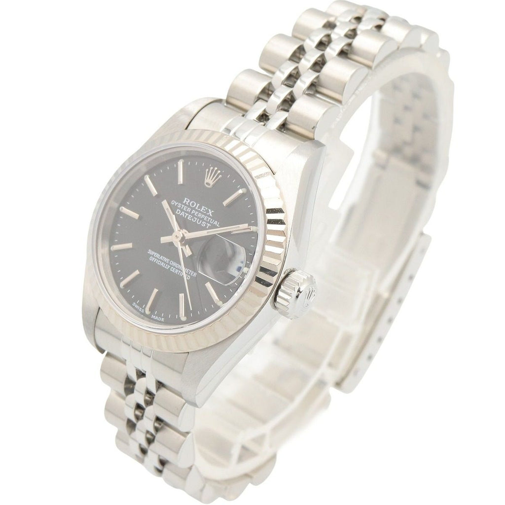 Rolex Datejust P Number BK BA 18k White Gold Stainless Steel Watch — view 2