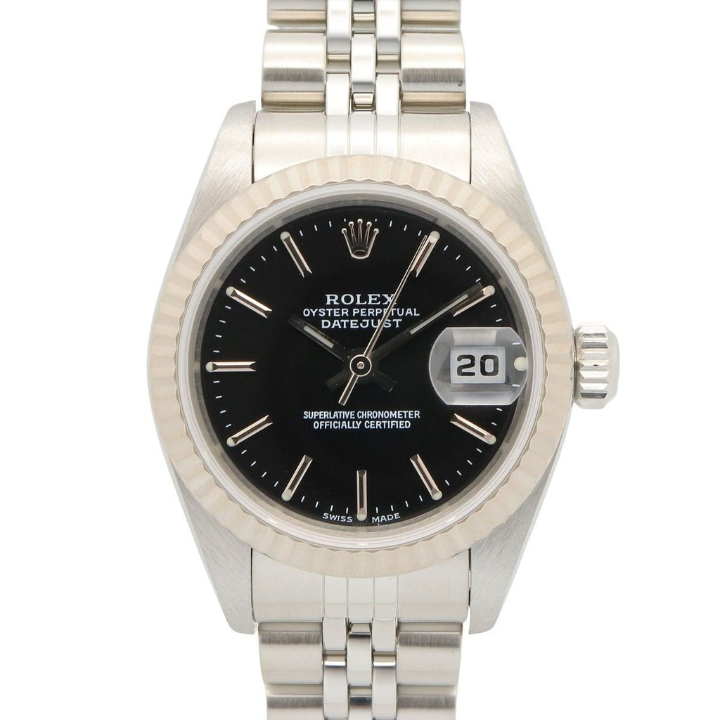 Rolex Datejust P Number BK BA 18k White Gold Stainless Steel Watch
