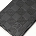 Louis Vuitton Bifold Card Case Pass Damier Infini Onyx Organizer De Poche — view 4