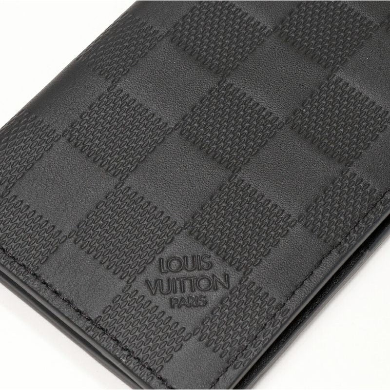 Louis Vuitton Bifold Card Case Pass Damier Infini Onyx Organizer De Poche — view 4