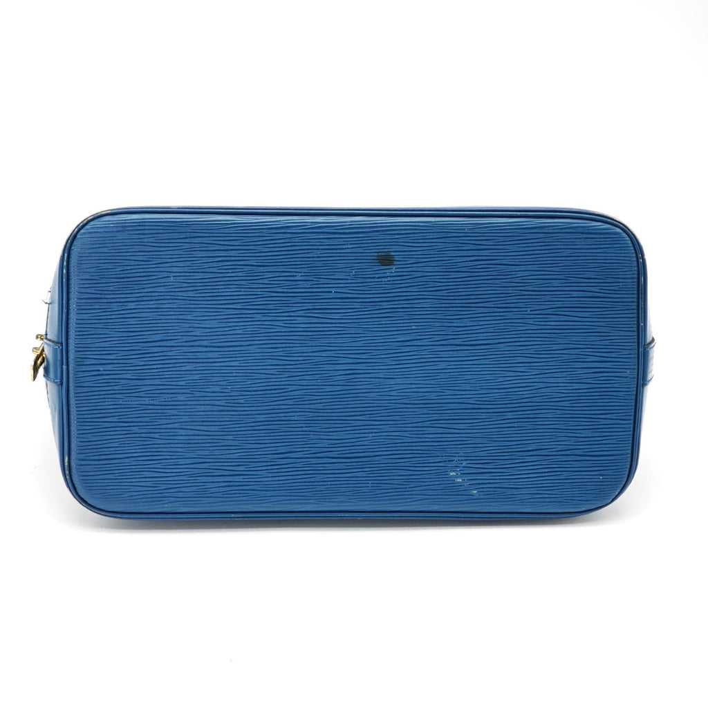 Louis Vuitton Epi Alma Bag Handbag Simple Toledo Blue — view 6