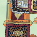 Hermes Scarf Silk Carre 90 Astres Et Soleils Celestial Bodies and the Sun Yellow — view 7