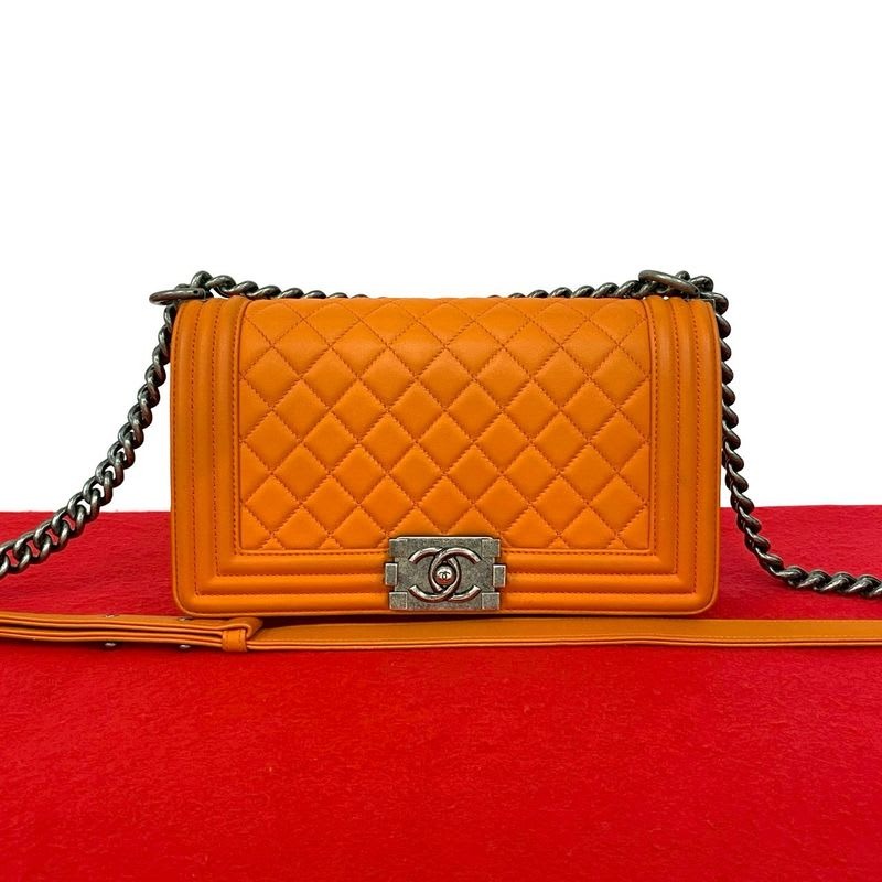 Chanel Boy Leather Shoulder Bag — view 2