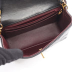 Chanel Shoulder Bag Mini Quilted Black Lambskin — view 3