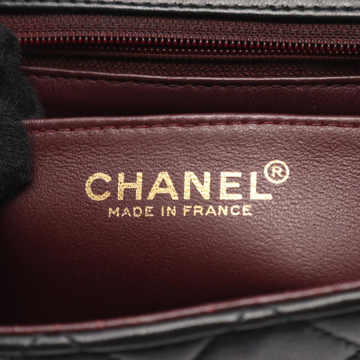 Chanel Shoulder Bag Mini Quilted Black Lambskin — view 4