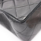 Chanel Shoulder Bag Mini Quilted Black Lambskin — view 6