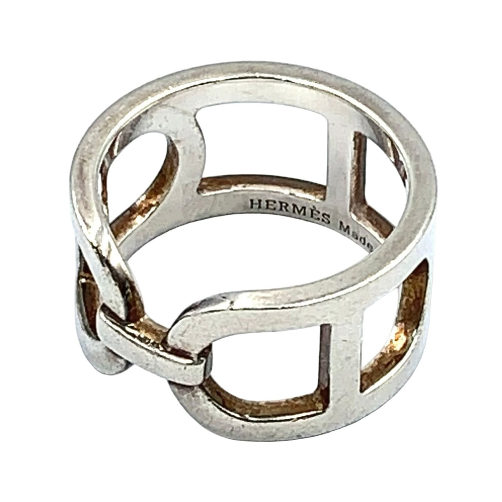 Hermes Chaine D'ancre Silver Ring — view 2