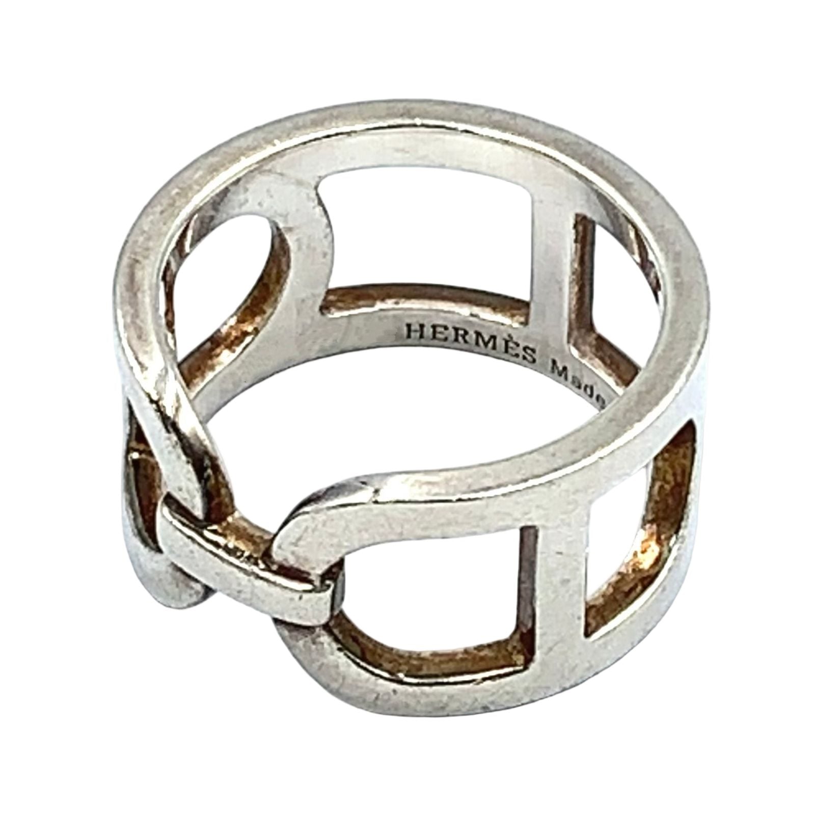 Hermes Chaine D'ancre Silver Ring — view 2