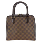 Louis Vuitton Handbag Brera Damier Ebene Brown Gold Hardware